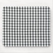 Teste padrão preto e branco do guingão mousepad