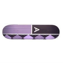 Teste padrão roxo de Argyle Skate Boards