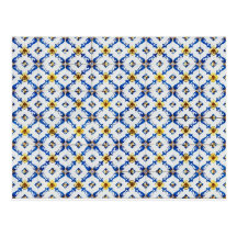 Teste padrão sem emenda do azulejo cartão postal