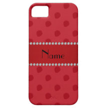 Teste padrão vermelho conhecido personalizado da m capas de iPhone 5 Case-Mate