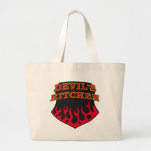 teufels de cozinha de bruxa de cozinha bolsa para compras