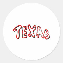 Texas vermelho adesivo