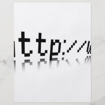 texto do bloco da Web no fundo branco Panfleto Personalizados