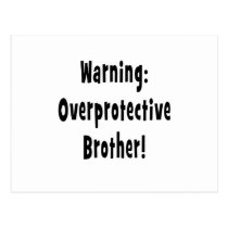 texto overprotective de advertência do preto do ir cartées postais