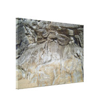 Textura natural de pedra rochosa da montanha impressão de canvas esticada