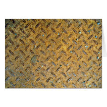Textura oxidada do passo do metal amarelo cartoes