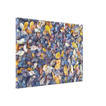 Textura secada colorida das folhas impressão de canvas envolvida