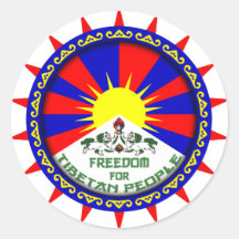 tibet livre adesivos
