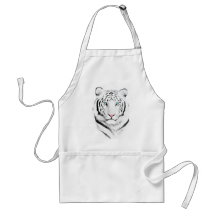 Tigre branco Siberian Avental