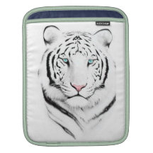 Tigre branco Siberian Bolsa Para iPad