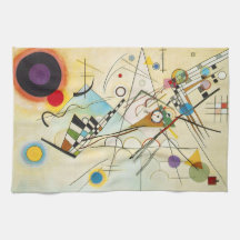 Toalha de cozinha da composição VIII de Kandinsky