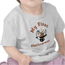 Todo meu primeiro t-shirt do bebê do Dia das Bruxa