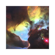 Tornado gigante na nebulosa da lagoa impressão em canvas