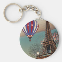 Torre Eiffel do vintage Chaveiros