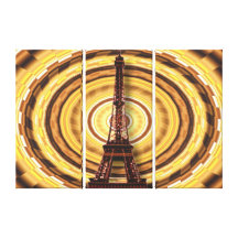 Torre Eiffel no fundo abstrato Impressão De Canvas Esticadas