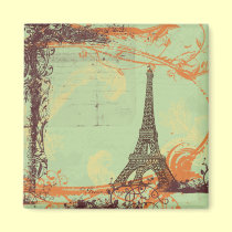 Torre Eiffel no ímã verde imans
