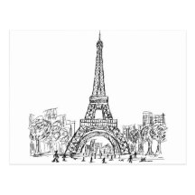 Torre Paris de Eifel Cartão Postal