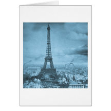 Torre Paris France 1889 de Eifel do vintage Cartões
