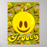 Totalmente poster Groovy dos anos 70