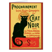 Tournée du Conversa Noir, Theophile Steinlen Cartão