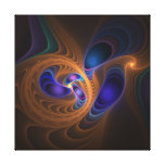 Trabalhos de arte abstratos do fractal o redemoinh impressão de canvas envolvida