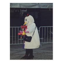 Traje do boneco de neve cartões postais