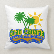 Travesseiro do estado de ânimo da ilha de Gran Can