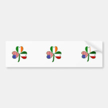 Trevo italiano adesivos