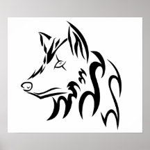 tribal warg huvud print