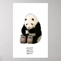 trivialidade da panda impressão