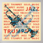 Trombeta do jazz poster