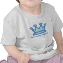 TShirt do aniversário do príncipe bebé do aniversá