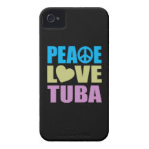 Tuba do amor da paz capas iPhone 4 Case-Mate