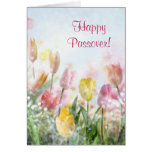 Tulipas felizes do primavera do Passover Cartões