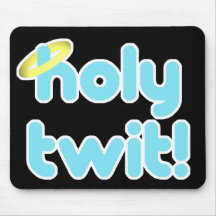 twit santamente! mouse pads