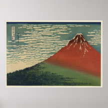 Ukiyo-e Hokusai Fujiyama Pôsteres
