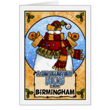 Um abraço Blustery grande de Birmingham Cartao
