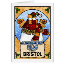 Um abraço Blustery grande de Bristol Cartao