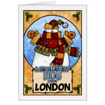 Um abraço Blustery grande de Londres Cartão