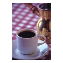Um copo do café árabe. Syria. O meio Impressão Fotográfica