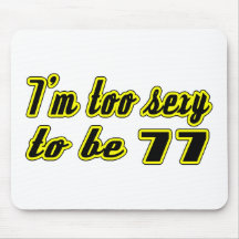 Um design de 77 aniversários mouse pad