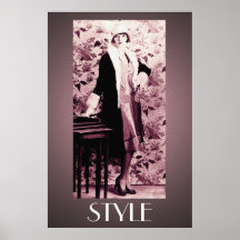 Um Flapper fabuloso 36 x 24 posters