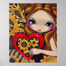 Um impressão feericamente da arte do steampunk dos