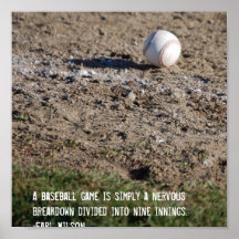 Um jogo de basebol é… pôsteres