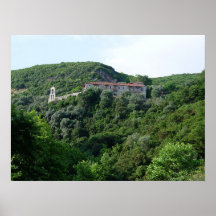 Um monastério grego posteres