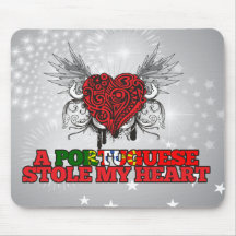 Um português roubou meu coração mousepad