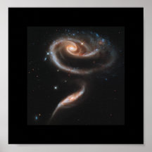 Um rosa feito das galáxias - telescópio espacial d pôsteres