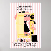 Um Wardrobe bonito! Posters
