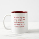 Uma caneca bonito de Drinkware das citações da cri