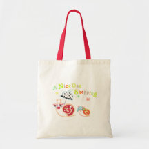 Uma compra do dia agradável bolsa para compras